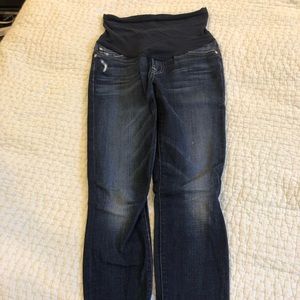 Pea in the Pod Seven for All Mankind Ankle Skinny Maternity Jeans, Size 25.